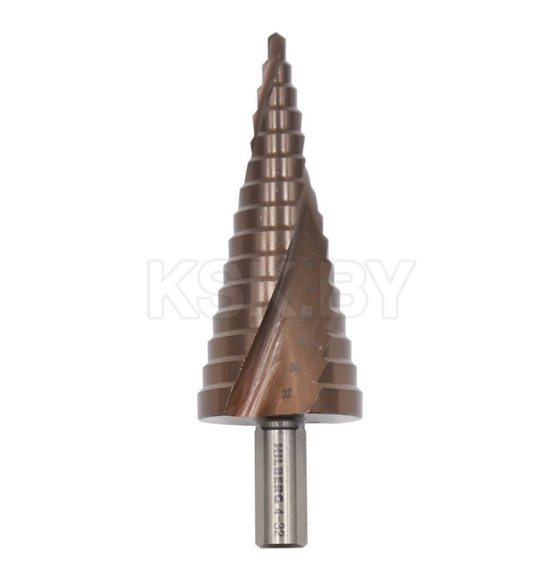 Сверло ступенчатое по металу 4-32 мм HSS-COBALT Р6М5 (15 ступеней) Hilberg ST0432 (ST0432) 