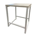 Табурет ALLERD RION 370х340х430мм цвет основания - белый муар, цвет ЛДСП - Энигма, артикул 3010110200 (3010110200) 