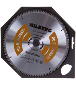 Диск пильный по ламинату 300х120Тх30 мм Hilberg Industrial HL300