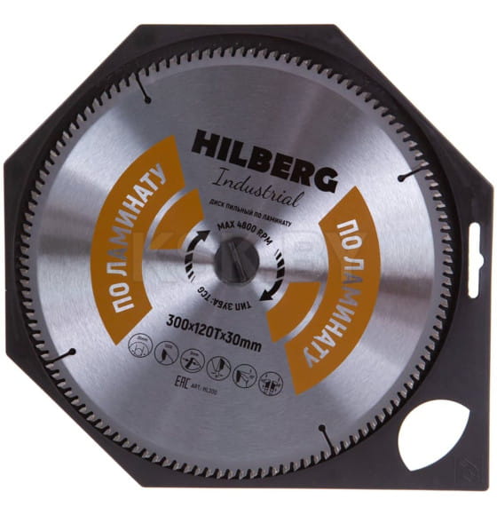Диск пильный по ламинату 300х120Тх30 мм Hilberg Industrial HL300 (HL300) 