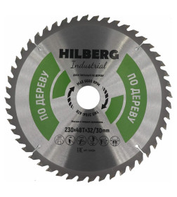 Диск пильный по дереву 230х48Тх32/30 мм Hilberg Industrial HW234