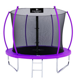 Батут Calviano 252 см (8ft) пружинный с защитной сеткой INSIDE master purple