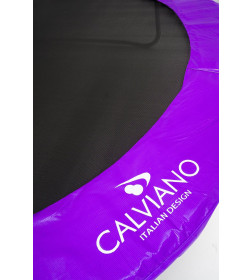 Батут Calviano 252 см (8ft) пружинный с защитной сеткой INSIDE master purple