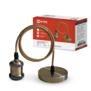 Патрон LOFT-Е27-R15AB со шнуром 1,5м античная бронза IN HOME (4690612054612) 