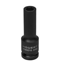 Головка торцевая ударная, глубокая 1/2" 10 мм DIN 3121 CrMo HOEGERT