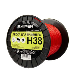 Леска для триммера 2.0 мм х 350 м сечение круг SKIPER H38