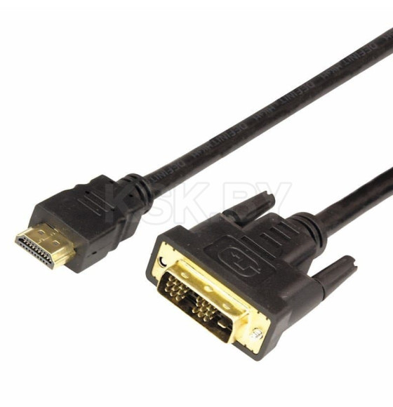 Шнур HDMI - DVI-D с фильтрами, длина 1,5 метра GOLD REXANT (17-6303) 