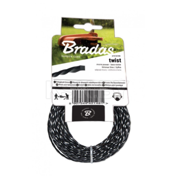 Леска плетеная BRADAS 2,7мм/15м ZTS2715K (ZTS2715K)