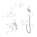 Душевая система скрытого монтажа Milardo Ror RORSB02M67 (RORSB02M67) 