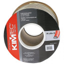 Уплотнитель дверной коричневый KimTec D9х7,5мм  (уп.6 м.п.) (5019) 