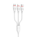 Кабель USB BOROFONE BX17 3в1 lightning, Micro, Type-c 1.0м, 2.4A белый (99369) 