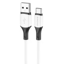 Кабель USB BOROFONE BX79 Type-c 1.0м, 3.0A белый (84796) 