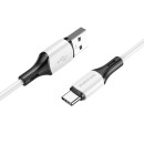 Кабель USB BOROFONE BX79 Type-c 1.0м, 3.0A белый (84796) 