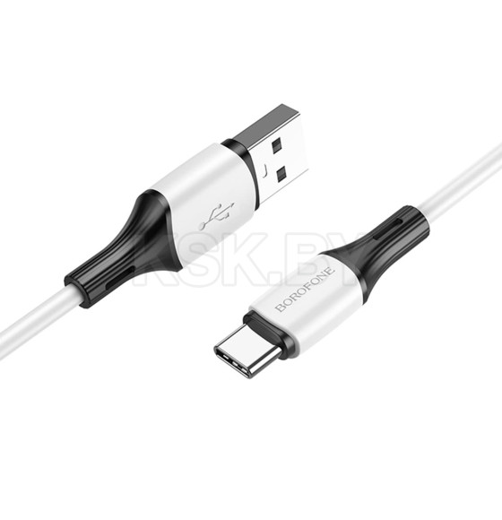 Кабель USB BOROFONE BX79 Type-c 1.0м, 3.0A белый (84796) 