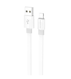 Кабель USB BOROFONE BX89  lightning 1.0м, 3.0A серый