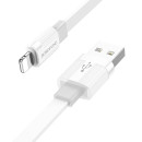 Кабель USB BOROFONE BX89  lightning 1.0м, 3.0A серый (89395) 