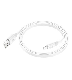 Кабель USB BOROFONE BX89  lightning 1.0м, 3.0A серый