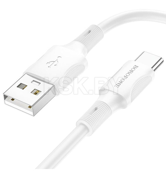 Кабель USB  C BOROFONE BX94  Type-C 1.0м, 3.0A белый (О2875) 