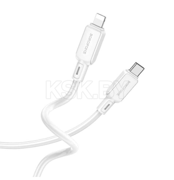 Кабель Type-C  C BOROFONE BX94 lightning 1.0м, 3.0A серый (2776) 