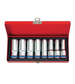 Набор глубоких торцевых головок 1/2" 12-24 мм (8 предметов) KING TONY 4308MR05