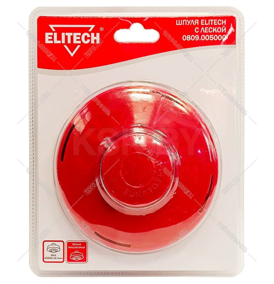Головка триммерная М10х1,25LH к мотокосам ELITECH (0809.005000) (177932) 