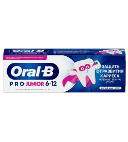 Зубная паста Oral-B 75мл для детей Мягкий вкус Pro-Junior