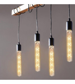 Лампа светодиодная LED-T30-deco gold 9Вт 230В Е27 3000К золотистая IN HOME