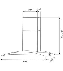 Вытяжка кухонная EXITEQ EX-1036 sensor inox