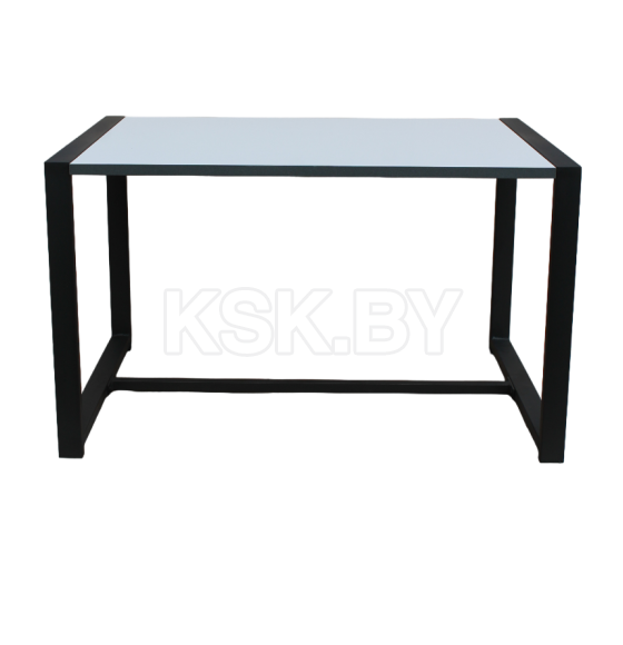 Стол журнальный ALLERD RION 850х600х520мм цвет основания - черный муар, цвет ЛДСП - белый Аляска, артикул 2070210100 (2070210100) 