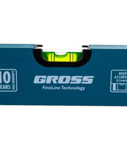 Уровень 1200 мм, алюминиевый усиленный, 3 глазка Gross 33632