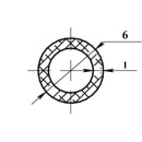 Трубка алюминиевая круглая 6х1х2000мм (14682) 