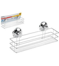 Полка для принадлежностей на вакуумных присосках, хро. сталь PERFECTO LINEA Fix Lock 35-345240