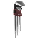 Набор ключей шестигранных 1.5-10 мм удлиненных (9 предметов) Thorvik HKL9S (HKL9S) 