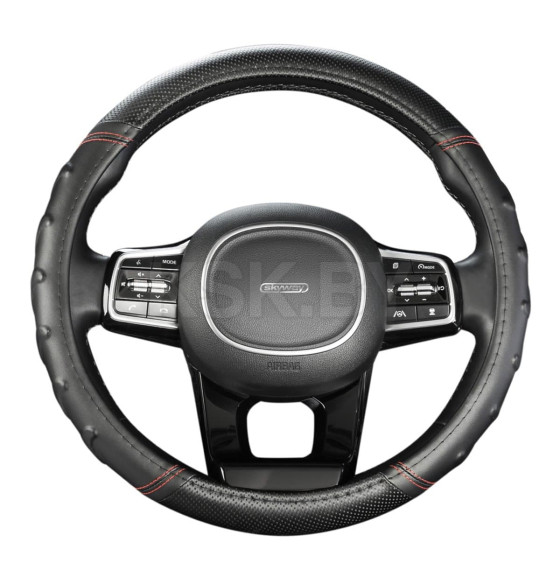 Оплетка экокожа M Carbon- 2 SKYWAY Черная (S01102426) 