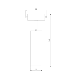 Трековый светодиодный светильник Oskar Белый 10W 4200K (LTB28) ES