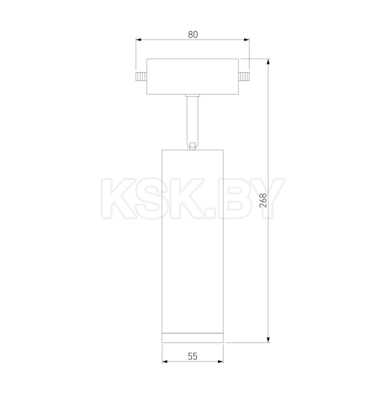 Трековый светодиодный светильник Oskar Белый 10W 4200K (LTB28) ES (a040963) 