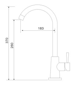 Смеситель для кухни Gross Aqua Neosteel 32116111SS