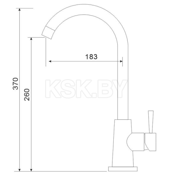 Смеситель для кухни Gross Aqua Neosteel 32116111SS (32116111SS) 