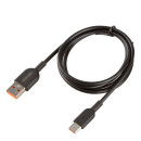 Кабель USB - Type-C 15W 3A SKYWAY черный в пакете 1м (S09603007) 
