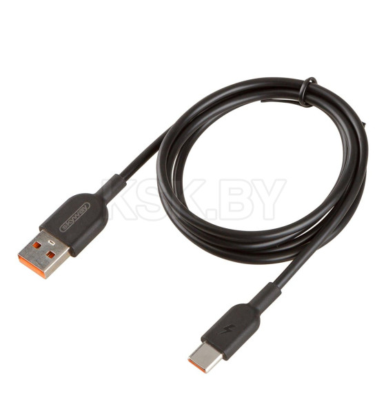 Кабель USB - Type-C 15W 3A SKYWAY черный в пакете 1м (S09603007) 