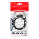 Кабель USB - Type-C 15W 3A SKYWAY черный в пакете 1м (S09603007) 