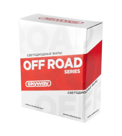 Фара светодиодная OFF ROAD 107*107(126)*25мм квадратная 12V/24V 27W 6000К SKYWAY 9 диодов Дальний свет