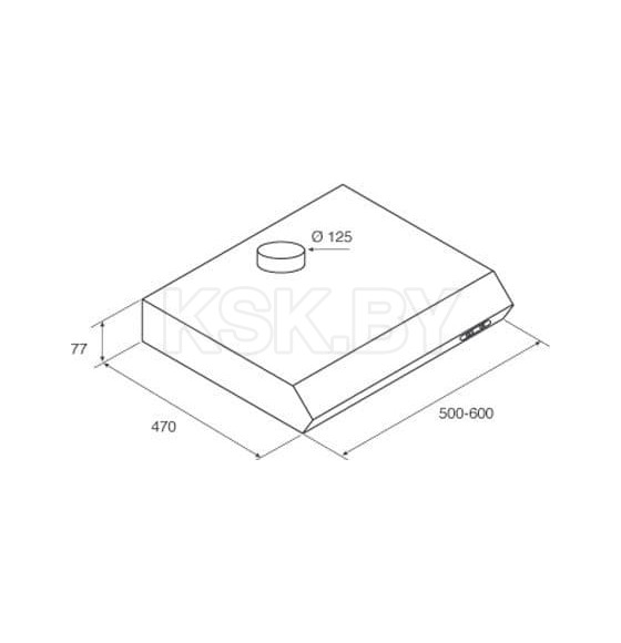 Вытяжка кухонная Jetair SENTI SI/F/60 (SENTISI/F/60) 