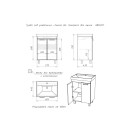 Тумба напольная Айсберг Контраст 60 под умывальник Енисей DA2709T (DA2709T) 