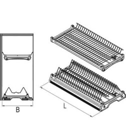 Сушка Variant 3 L-500 Хром