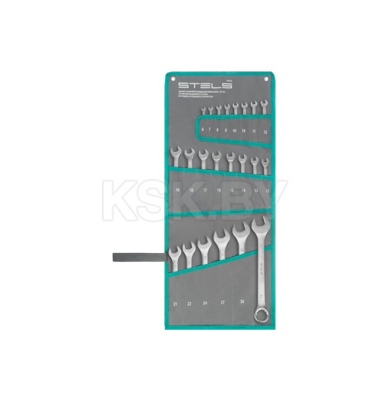 Набор ключей комбинированных 6-32 мм CrV (22 шт.) Stels 15423 (15423) 