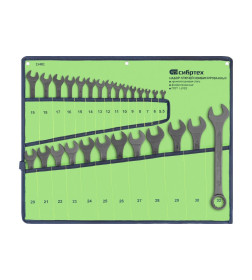 Набор ключей комбинированных 5,5-32 мм CrV (27 шт.) Сибртех 15481