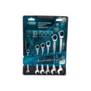 Набор ключей комбинированных с трещоткой 8-19 мм CrV (7 шт.) Gross 14890 (14890) 