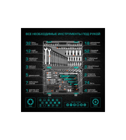 Набор инструментов (216 предметов) Stels 14115