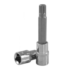 Головка торцевая 1/2" с вставкой-битой SPLINE M18х100 мм Ombra 121718